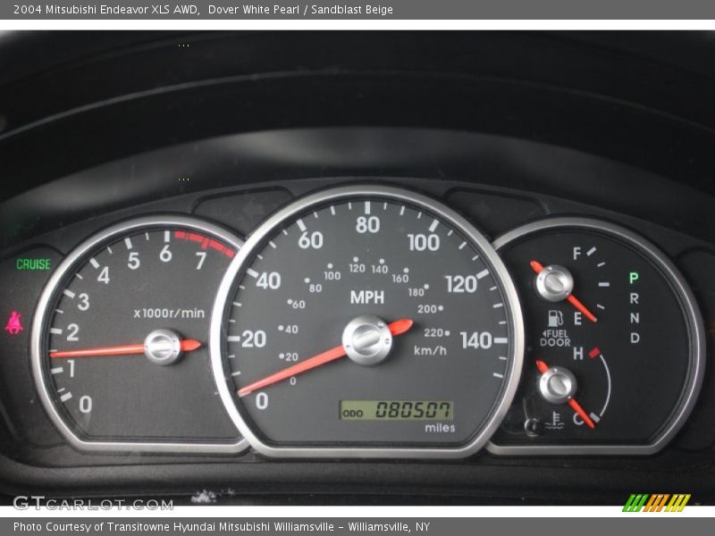 Dover White Pearl / Sandblast Beige 2004 Mitsubishi Endeavor XLS AWD