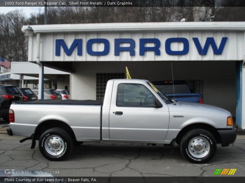Silver Frost Metallic / Dark Graphite 2003 Ford Ranger XL Regular Cab