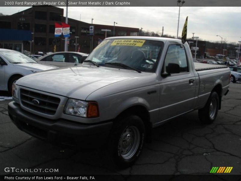 Silver Frost Metallic / Dark Graphite 2003 Ford Ranger XL Regular Cab