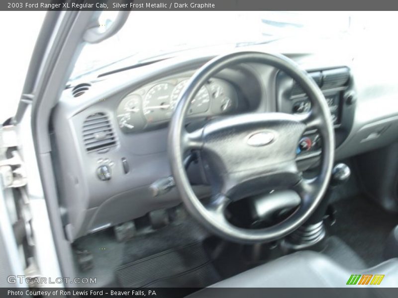 Silver Frost Metallic / Dark Graphite 2003 Ford Ranger XL Regular Cab