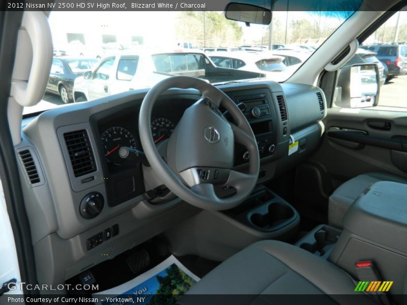 Blizzard White / Charcoal 2012 Nissan NV 2500 HD SV High Roof