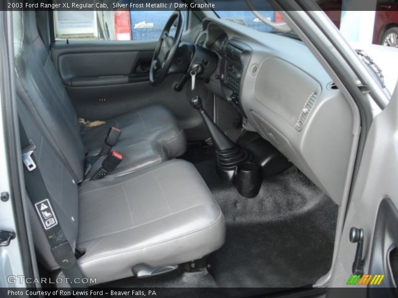 Silver Frost Metallic / Dark Graphite 2003 Ford Ranger XL Regular Cab
