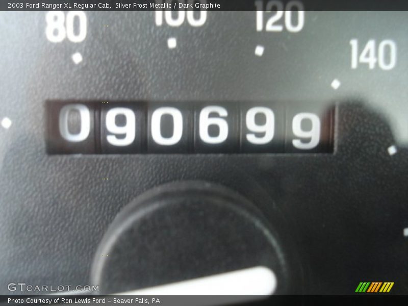 Silver Frost Metallic / Dark Graphite 2003 Ford Ranger XL Regular Cab