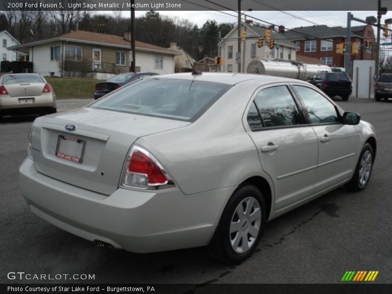 Light Sage Metallic / Medium Light Stone 2008 Ford Fusion S