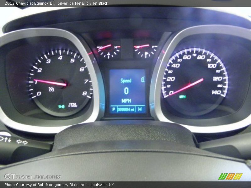 Silver Ice Metallic / Jet Black 2012 Chevrolet Equinox LT