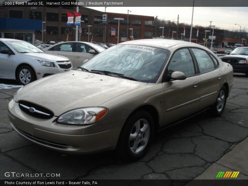 Harvest Gold Metallic / Medium Parchment 2001 Ford Taurus SE