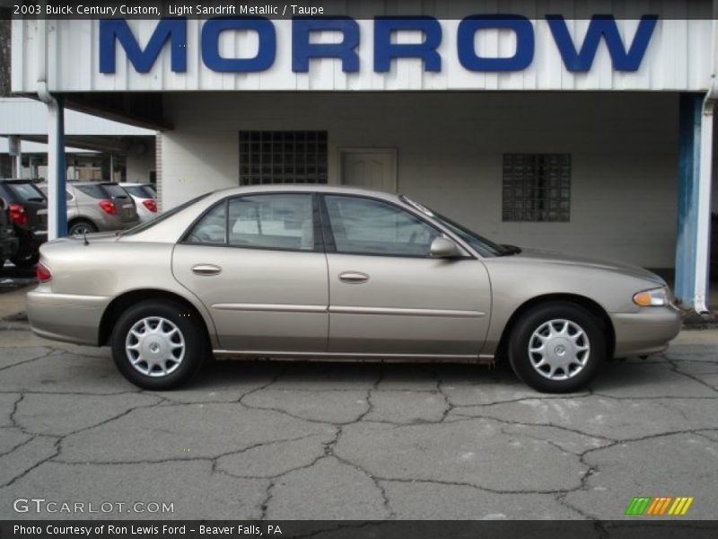 Light Sandrift Metallic / Taupe 2003 Buick Century Custom