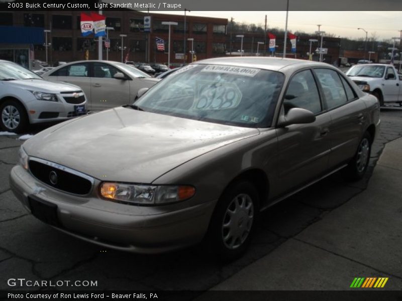 Light Sandrift Metallic / Taupe 2003 Buick Century Custom