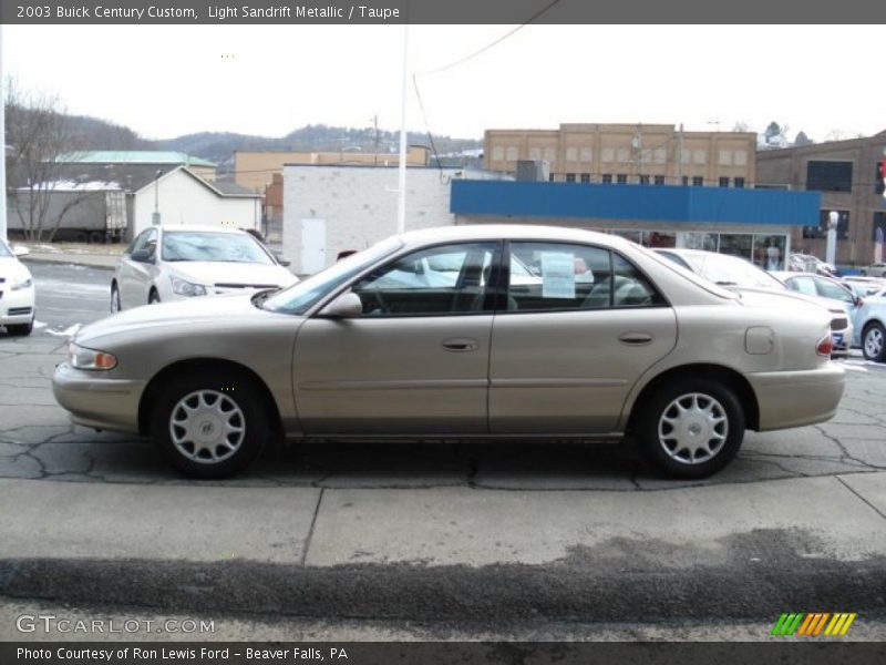 Light Sandrift Metallic / Taupe 2003 Buick Century Custom