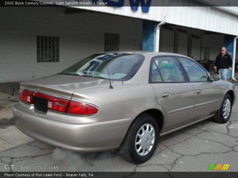 Light Sandrift Metallic / Taupe 2003 Buick Century Custom