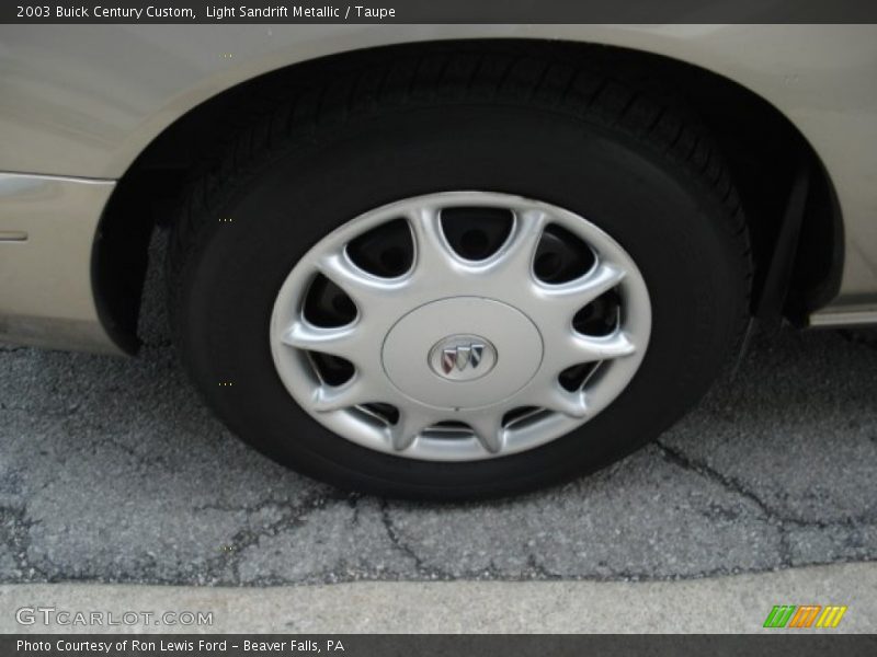 Light Sandrift Metallic / Taupe 2003 Buick Century Custom