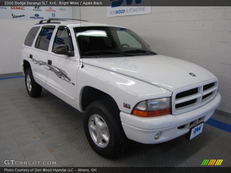 Bright White / Agate Black 2000 Dodge Durango SLT 4x4