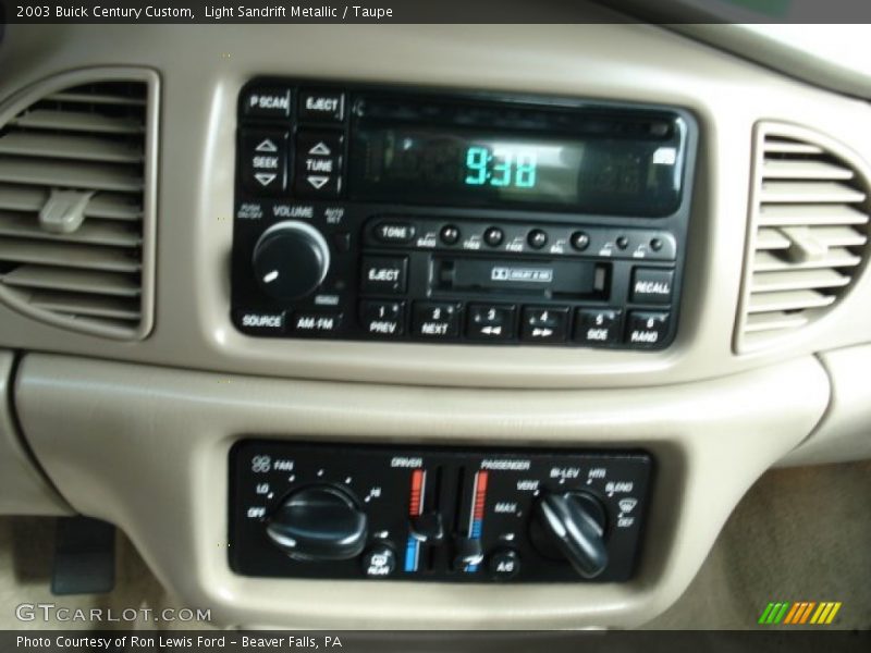 Light Sandrift Metallic / Taupe 2003 Buick Century Custom