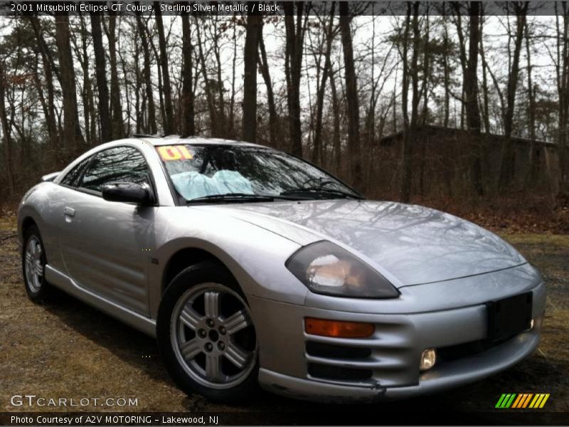 Sterling Silver Metallic / Black 2001 Mitsubishi Eclipse GT Coupe