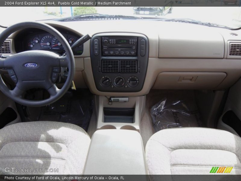 Pueblo Gold Metallic / Medium Parchment 2004 Ford Explorer XLS 4x4