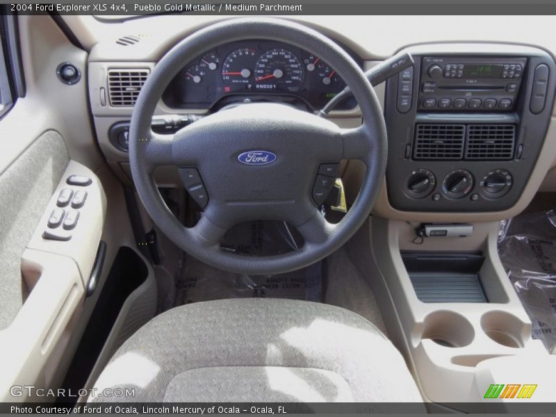 Pueblo Gold Metallic / Medium Parchment 2004 Ford Explorer XLS 4x4