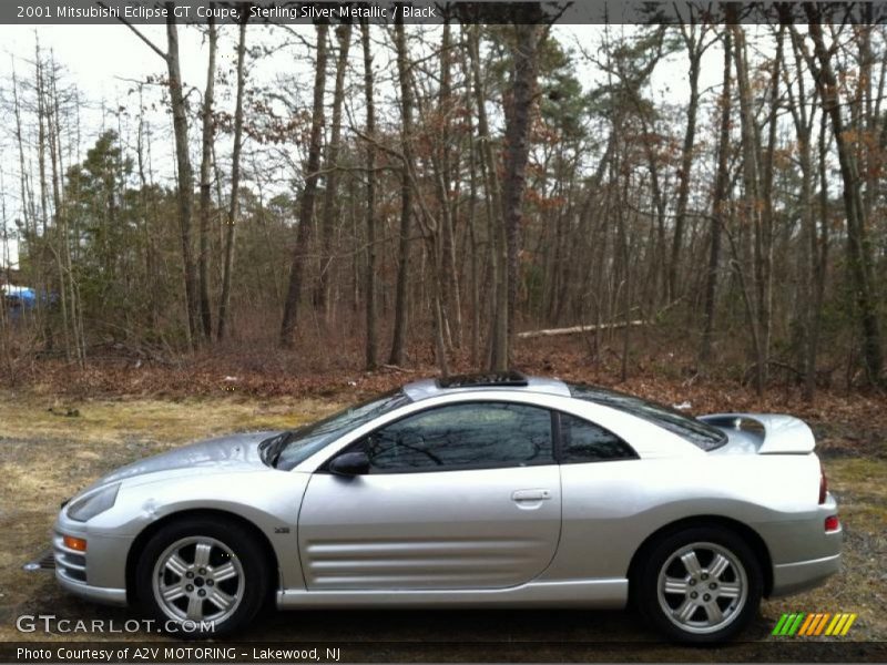 Sterling Silver Metallic / Black 2001 Mitsubishi Eclipse GT Coupe