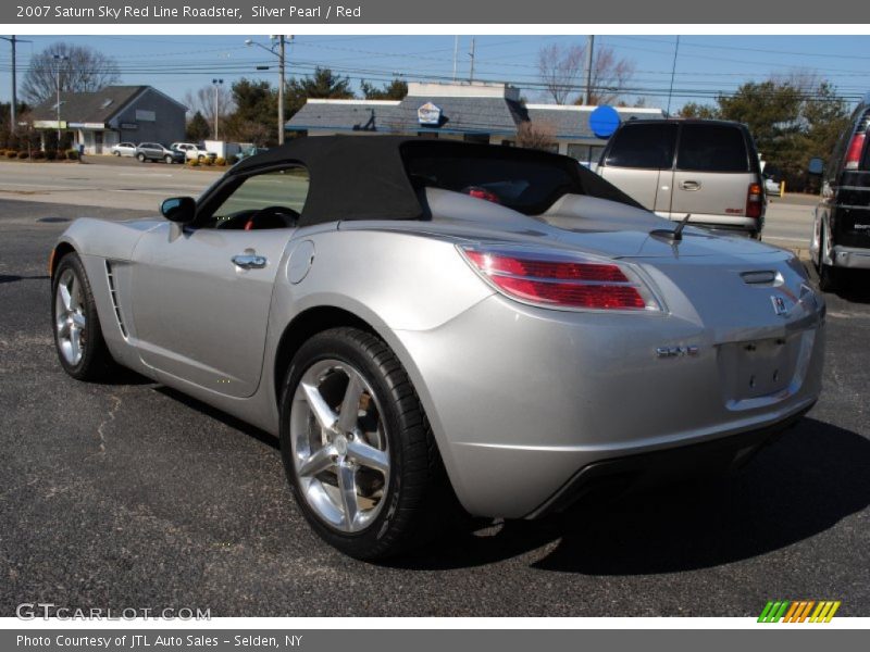 Silver Pearl / Red 2007 Saturn Sky Red Line Roadster