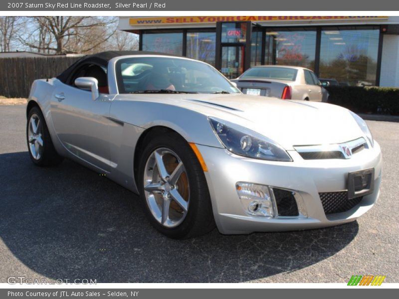 Silver Pearl / Red 2007 Saturn Sky Red Line Roadster