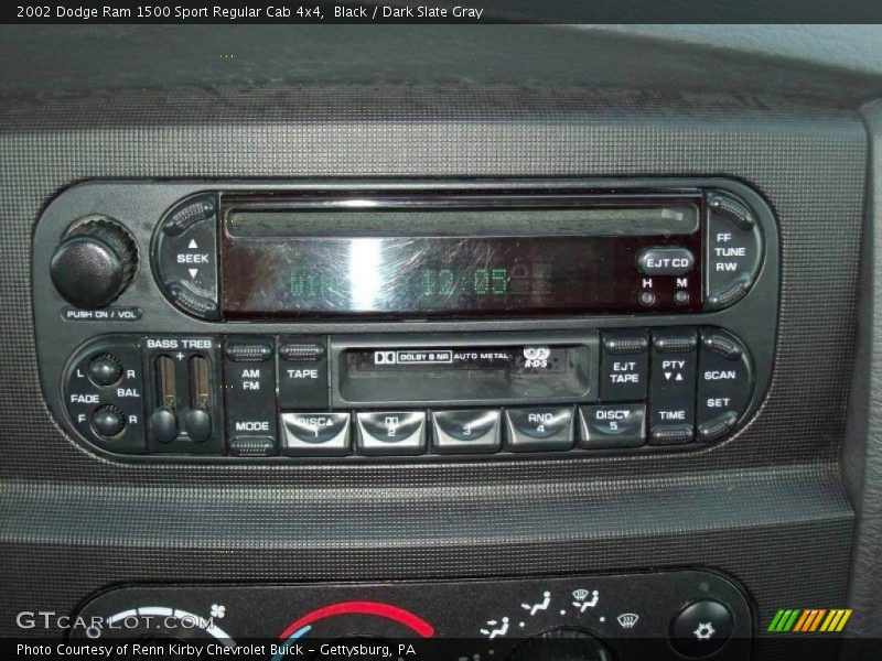 Audio System of 2002 Ram 1500 Sport Regular Cab 4x4