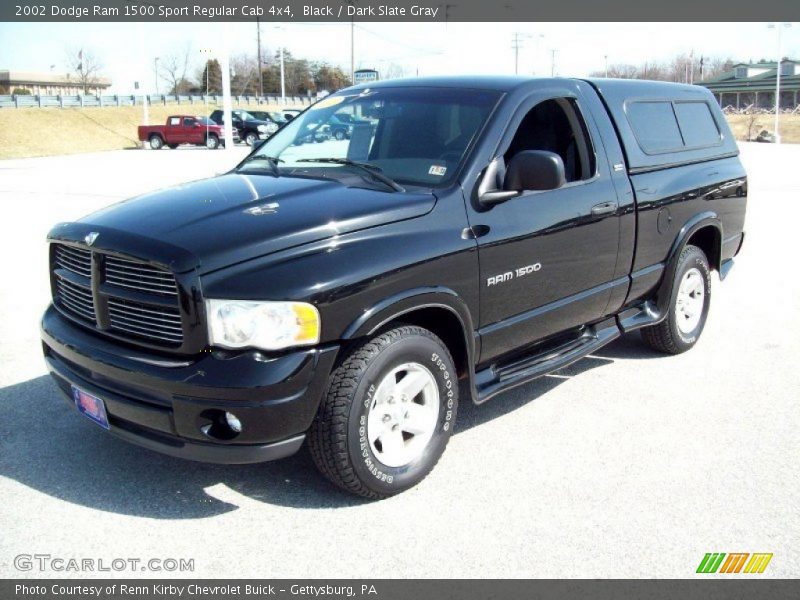 Black / Dark Slate Gray 2002 Dodge Ram 1500 Sport Regular Cab 4x4