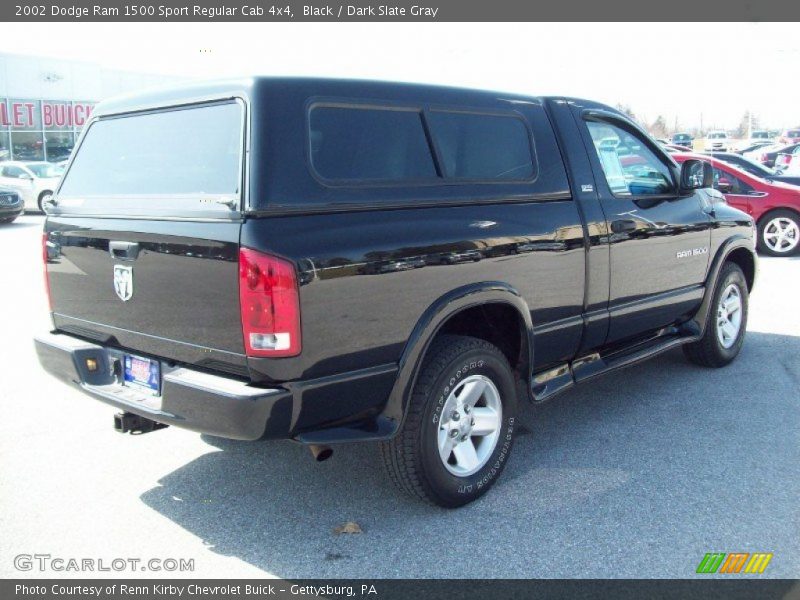 Black / Dark Slate Gray 2002 Dodge Ram 1500 Sport Regular Cab 4x4