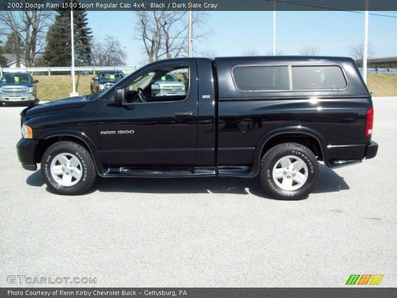 Black / Dark Slate Gray 2002 Dodge Ram 1500 Sport Regular Cab 4x4