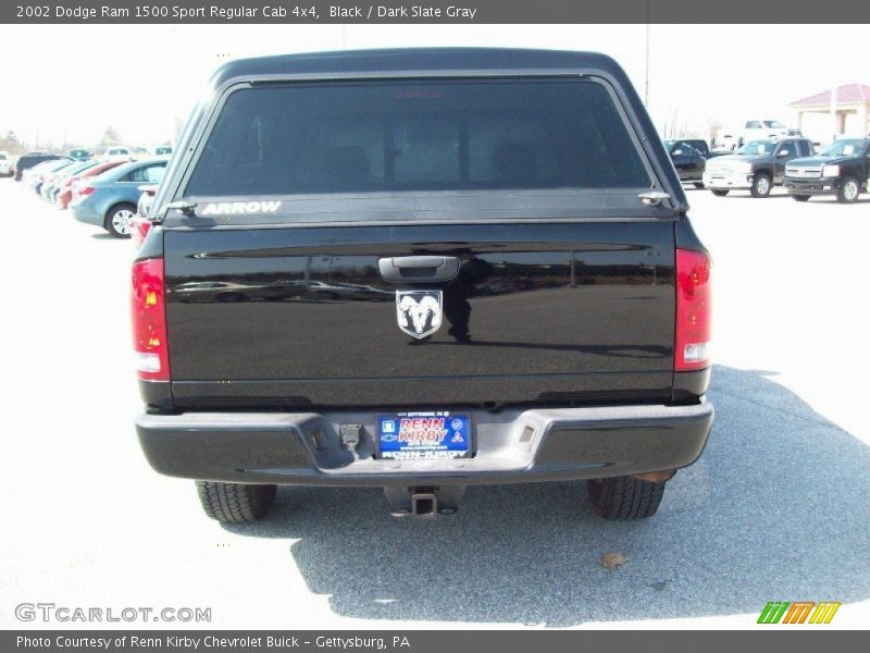 Black / Dark Slate Gray 2002 Dodge Ram 1500 Sport Regular Cab 4x4