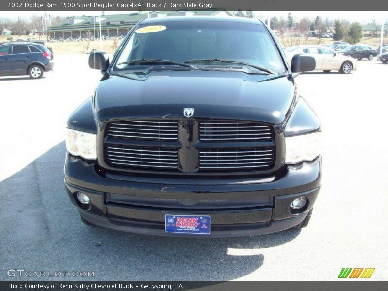 Black / Dark Slate Gray 2002 Dodge Ram 1500 Sport Regular Cab 4x4
