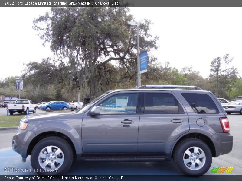 Sterling Gray Metallic / Charcoal Black 2012 Ford Escape Limited