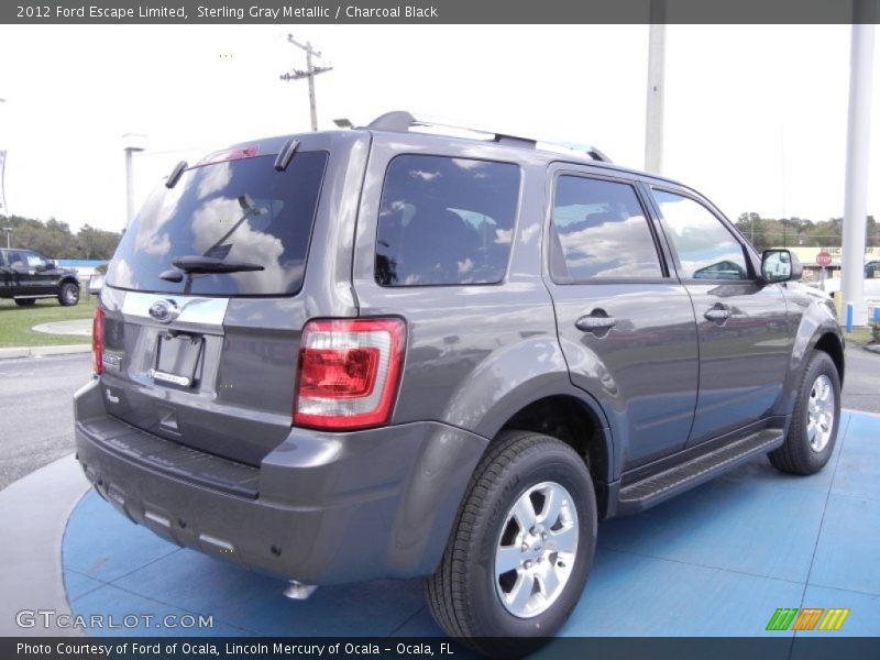 Sterling Gray Metallic / Charcoal Black 2012 Ford Escape Limited