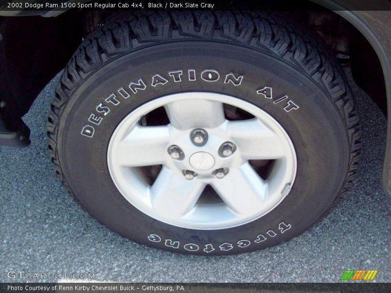 Black / Dark Slate Gray 2002 Dodge Ram 1500 Sport Regular Cab 4x4