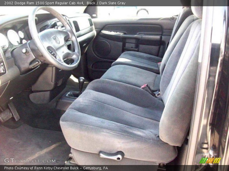 Black / Dark Slate Gray 2002 Dodge Ram 1500 Sport Regular Cab 4x4