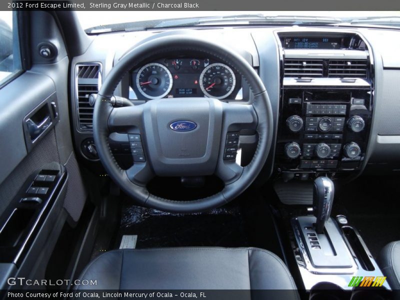 Sterling Gray Metallic / Charcoal Black 2012 Ford Escape Limited