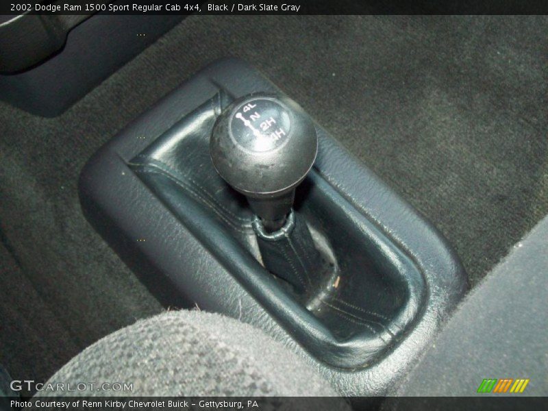 Black / Dark Slate Gray 2002 Dodge Ram 1500 Sport Regular Cab 4x4
