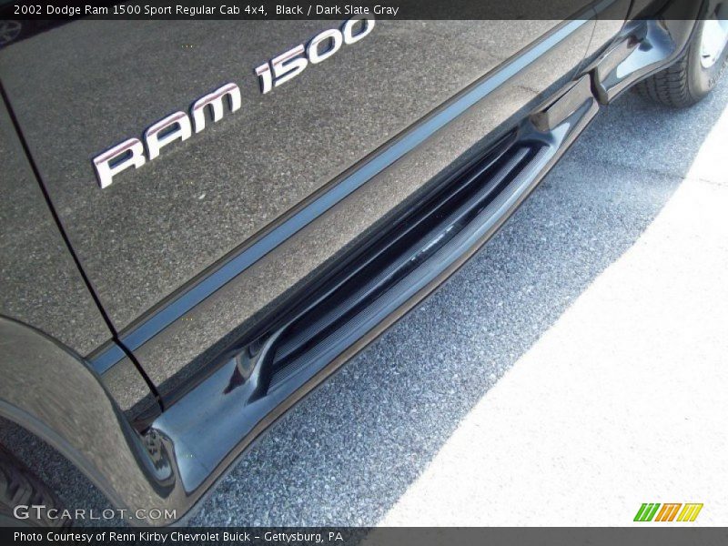 Black / Dark Slate Gray 2002 Dodge Ram 1500 Sport Regular Cab 4x4