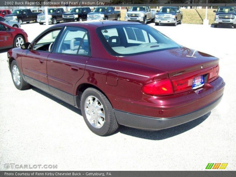 Bordeaux Red Pearl / Medium Gray 2002 Buick Regal GS