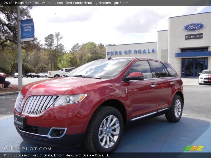Red Candy Metallic / Medium Light Stone 2012 Lincoln MKX FWD Limited Edition