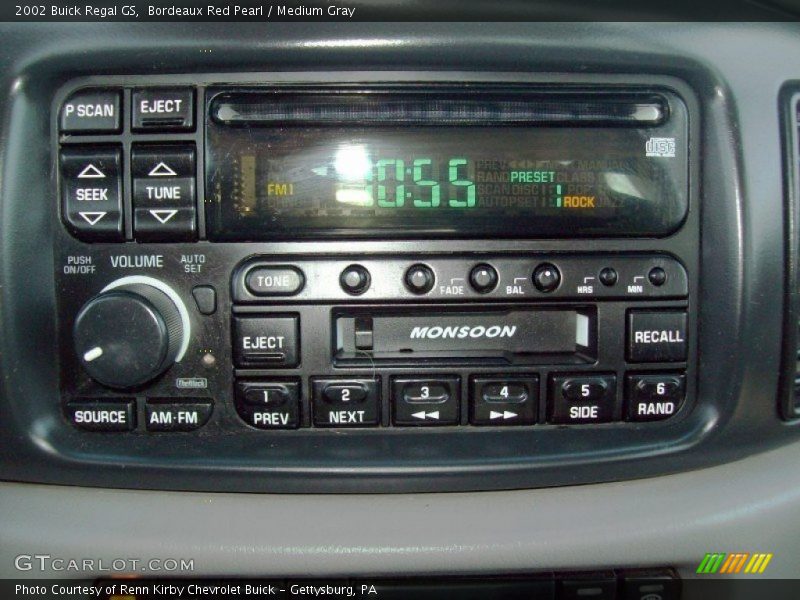 Bordeaux Red Pearl / Medium Gray 2002 Buick Regal GS