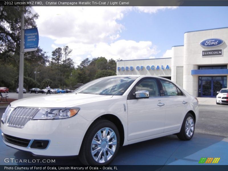 Crystal Champagne Metallic Tri-Coat / Light Camel 2012 Lincoln MKZ FWD