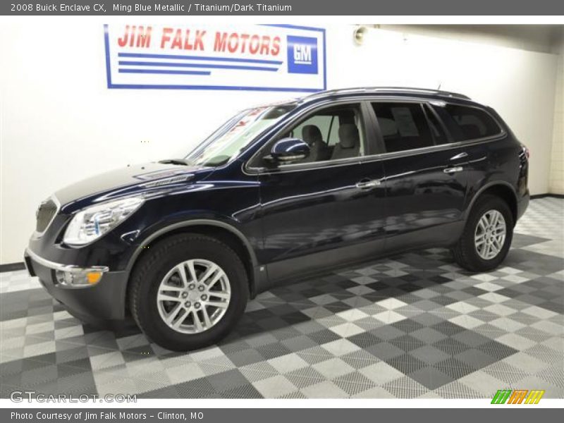 Ming Blue Metallic / Titanium/Dark Titanium 2008 Buick Enclave CX