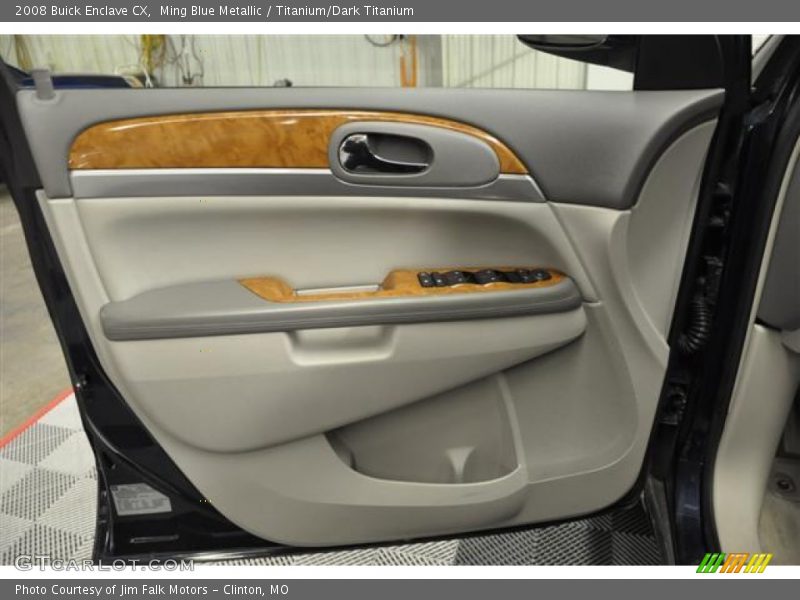 Ming Blue Metallic / Titanium/Dark Titanium 2008 Buick Enclave CX