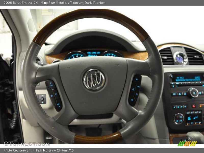 Ming Blue Metallic / Titanium/Dark Titanium 2008 Buick Enclave CX
