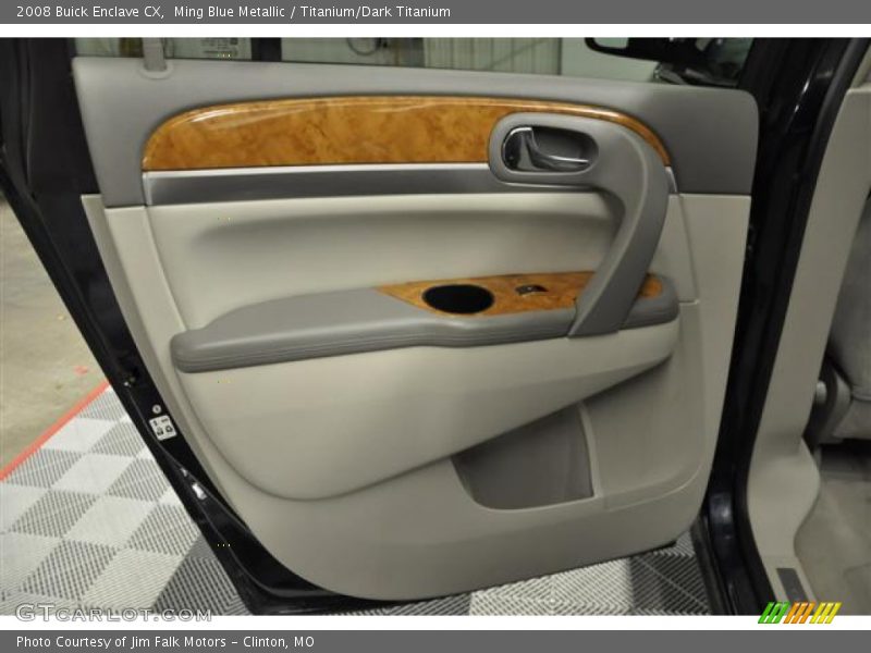 Ming Blue Metallic / Titanium/Dark Titanium 2008 Buick Enclave CX