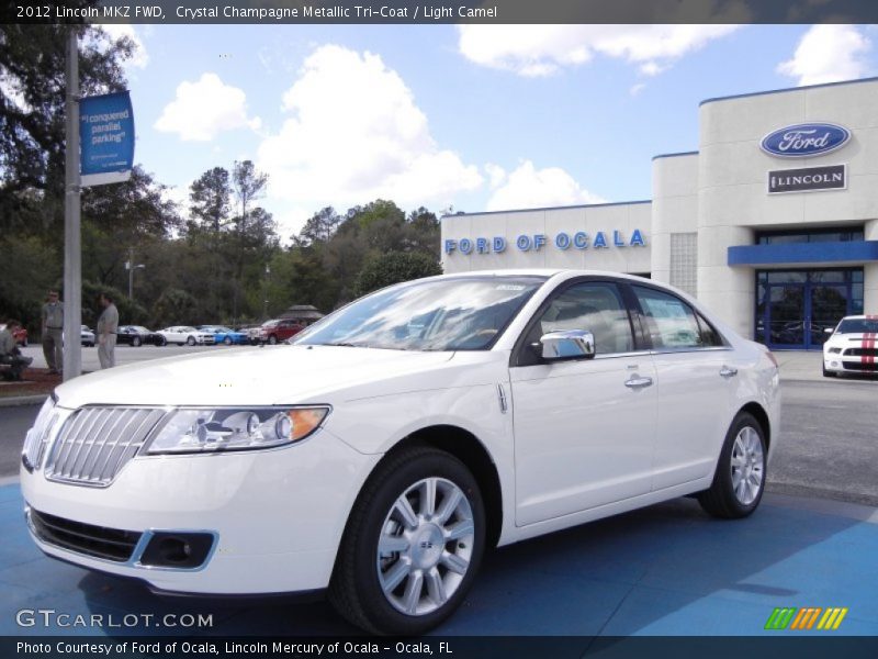Crystal Champagne Metallic Tri-Coat / Light Camel 2012 Lincoln MKZ FWD
