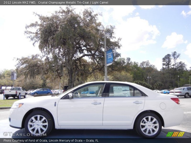 Crystal Champagne Metallic Tri-Coat / Light Camel 2012 Lincoln MKZ FWD