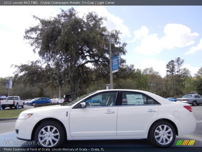 Crystal Champagne Metallic Tri-Coat / Light Camel 2012 Lincoln MKZ FWD