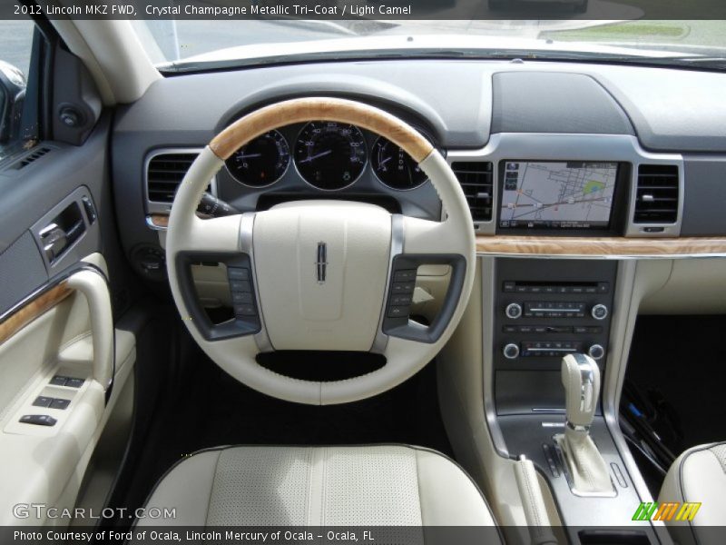 Crystal Champagne Metallic Tri-Coat / Light Camel 2012 Lincoln MKZ FWD