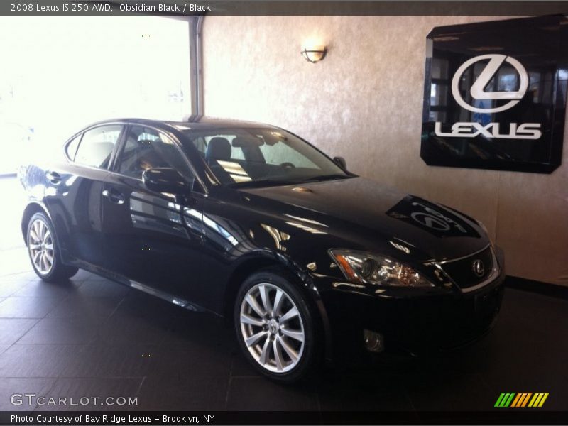 Obsidian Black / Black 2008 Lexus IS 250 AWD
