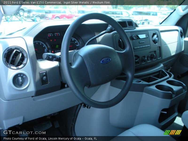 Ingot Silver Metallic / Medium Flint 2011 Ford E Series Van E150 Commercial
